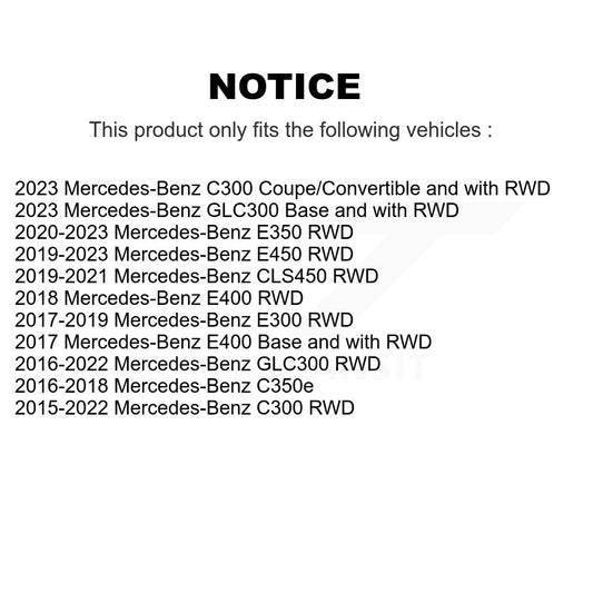 Ensemble de moyeu de roulement de roue avant, pour Mercedes-Benz GLC300 C300 E450 E400 E300