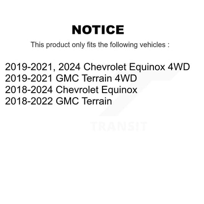 Ensemble de moyeu de roulement de roue pour Chevrolet Equinox GMC Terrain 70-513442