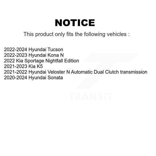 Ensemble de moyeu de roulement de roue avant, pour Hyundai Tucson Sonata Kia Sportage K5 N