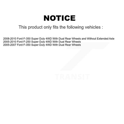 Ensemble de moyeu de roulement de roue avant, pour Ford F-350 Super Duty F-250 4WD 70-515082