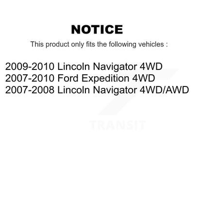 Ensemble de moyeu de roulement de roue avant, pour Ford Expedition Lincoln Navigator 70-51509