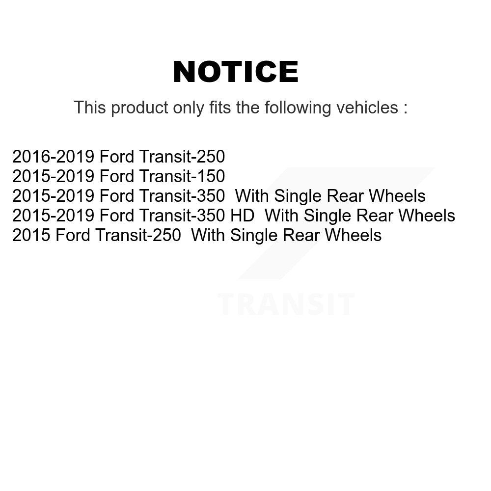 Ensemble de moyeu de roulement de roue avant, pour Ford Transit-250 Transit-150 Transit-350 H
