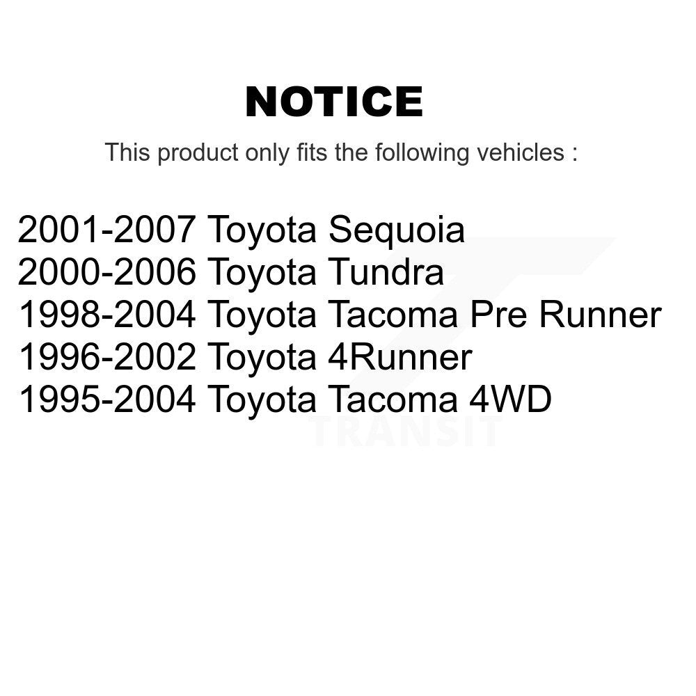 Roulement de roue avant pour Toyota Tundra 4Runner Tacoma Sequoia 70-517011