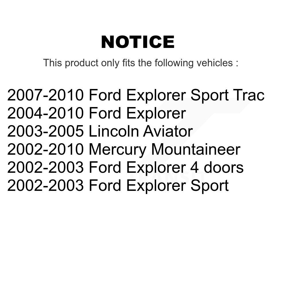 Kit de réparation de moyeu de roue arrière, pour Ford Explorer Sport Trac Lincoln Aviator Mercury