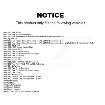 Roulement pour Ford F-150 E-150 Econoline Jaguar F-250 XJS F-100 Club Wagon XJ6 TR