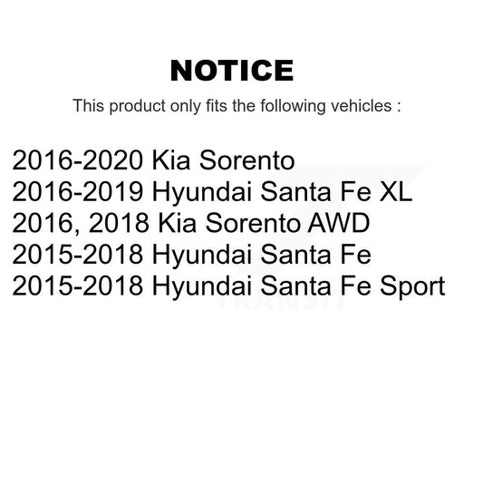Ensemble de moyeu de roulement de roue, pour Hyundai Santa Fe Sport Kia Sorento XL 70-KH2710
