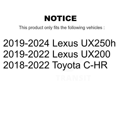 Ensemble de moyeu de roulement de roue avant, pour Toyota C-HR Lexus UX250h UX200 70-KH4000
