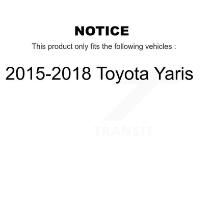 Ensemble de moyeu de roulement de roue arrière pour Toyota Yaris 2015-2018 70-KH4211