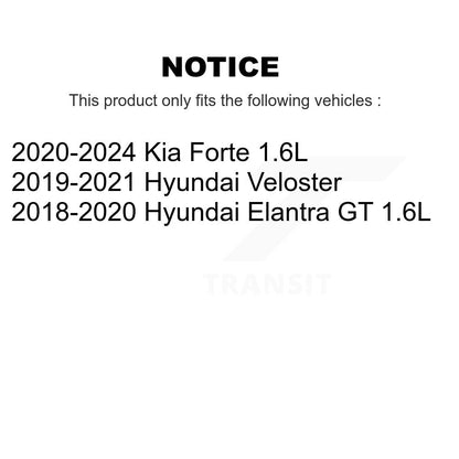 Ensemble de moyeu de roulement de roue arrière, pour Kia Forte Hyundai Elantra GT Veloster