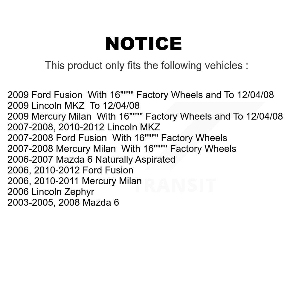Ensemble de rotule de bras de commande de Suspension supérieure avant droite pour Ford Fusion 6