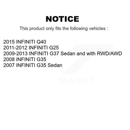 Ensemble de rotule de bras de commande de Suspension supérieure avant gauche pour INFINITI G37 G3