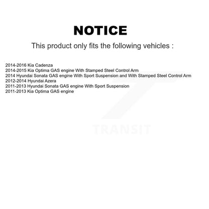 Ensemble de rotule de bras de commande de Suspension inférieur avant droit, pour Hyundai Sonata