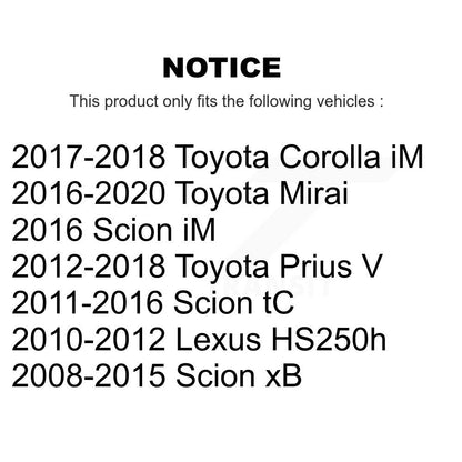 avant gauche bras de suspension inférieur pour Toyota Prius V Scion Corolla iM tC