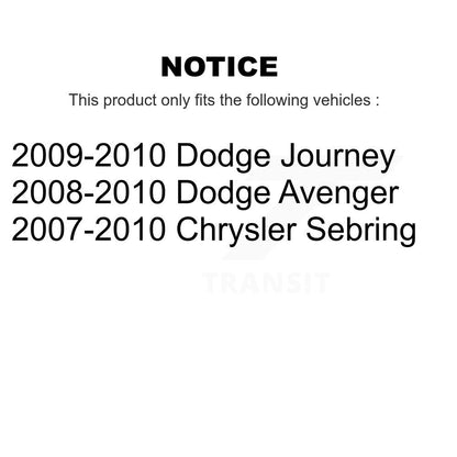 Bras de commande de Suspension avant inférieur arrière pour Dodge Journey Chrysler Sebring