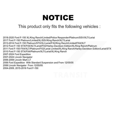 Ensemble de rotule de bras de commande de Suspension supérieure avant gauche pour Ford F-150 Mark