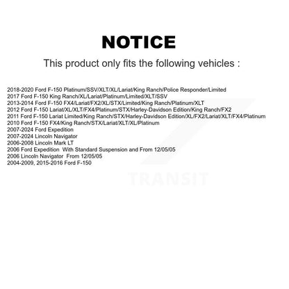 Ensemble de rotule de bras de commande de Suspension supérieure avant droite, pour Ford F-150 Mar