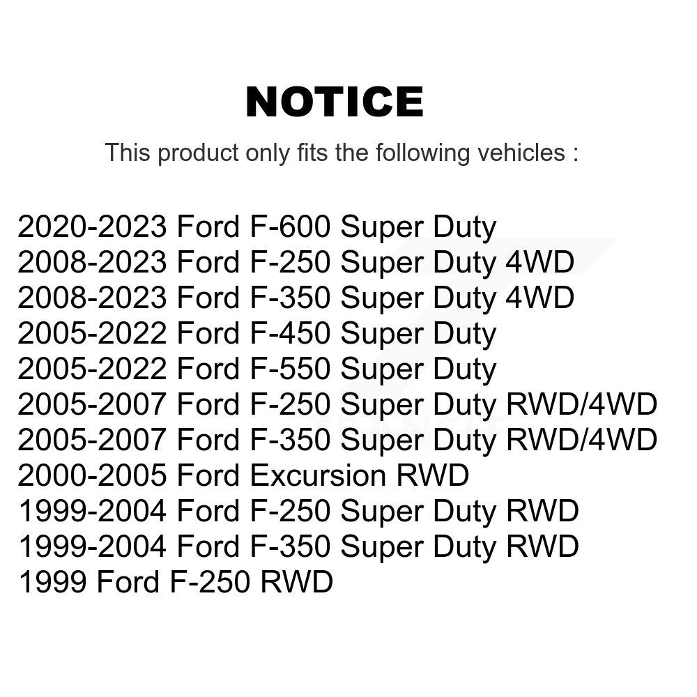 Manchon de réglage de direction pour Ford F-350 Super Duty F-250 F-450 Excursion F-550