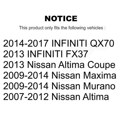 Extrémité de biellette de direction extérieure avant gauche pour Nissan Altima Murano Maxima INFINITI