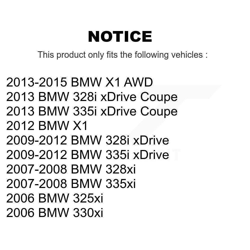 Extrémité de biellette de direction extérieure avant droite, pour BMW 328i xDrive X1 335i 328xi 335xi