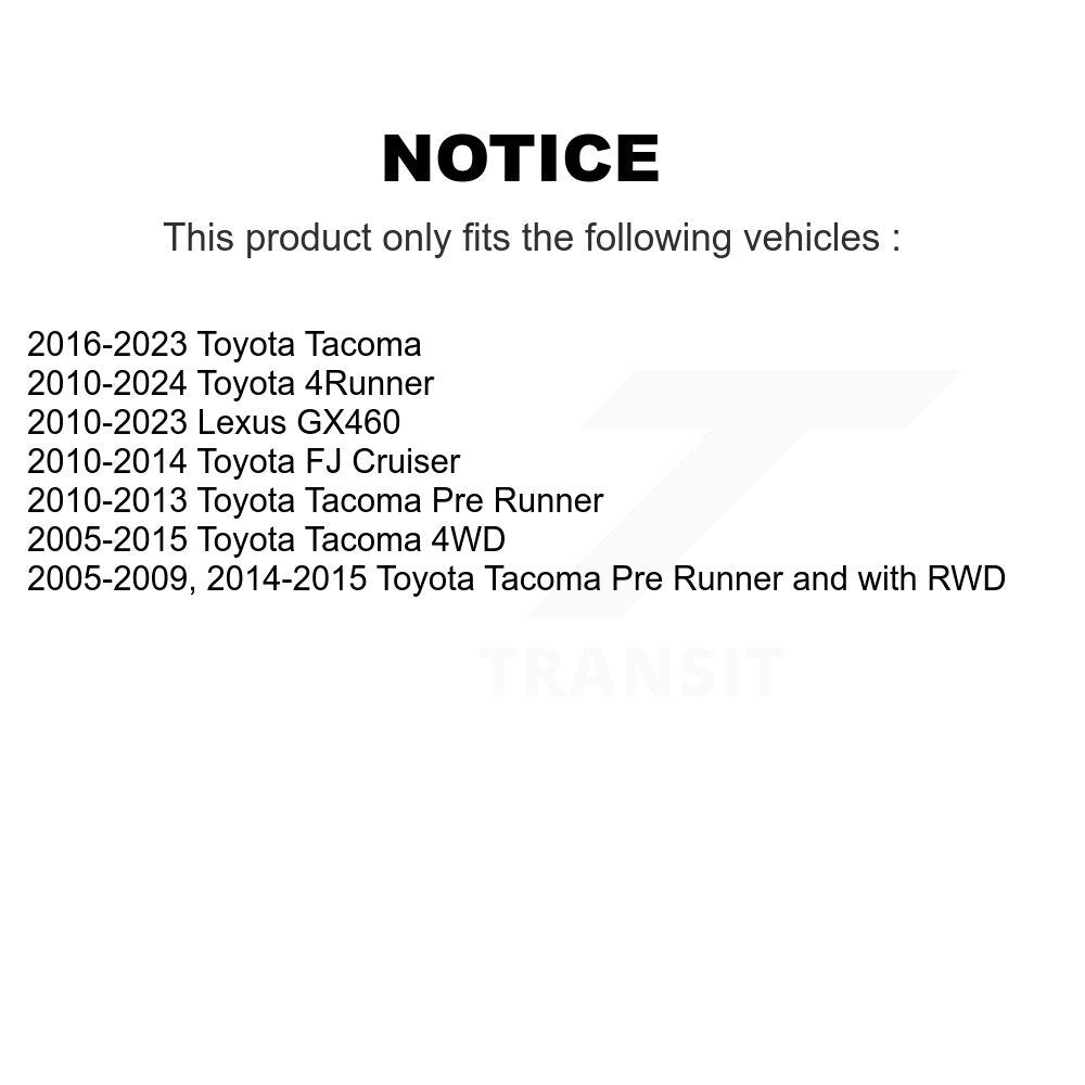Extrémité de biellette de direction extérieure avant, pour Toyota Tacoma 4Runner Lexus GX460 FJ