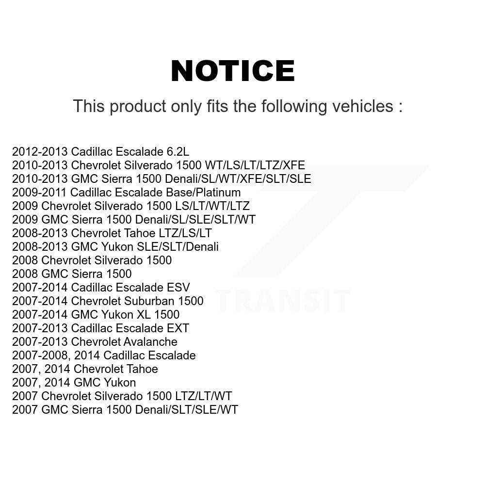 Extrémité de biellette de direction intérieure pour Chevrolet GMC Sierra 1500 Silverado Avalanche XL