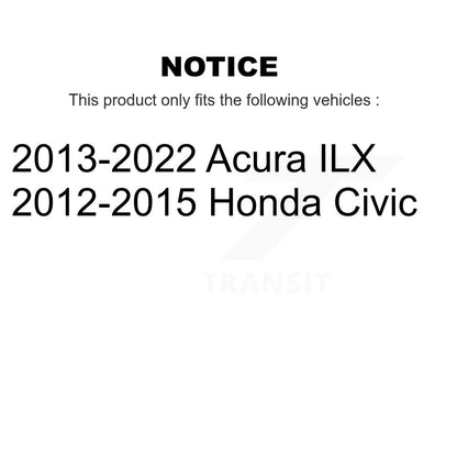 Extrémité de biellette de direction intérieure avant pour Honda Civic Acura ILX 72-EV800906