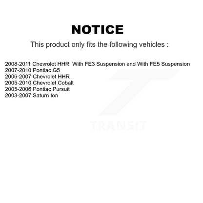 Extrémité de biellette de direction intérieure avant, pour Chevrolet Cobalt Pontiac G5 Saturn Ion HHR