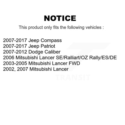 Rotule de Suspension inférieure avant, pour Jeep Patriot Compass Dodge Caliber Lancer
