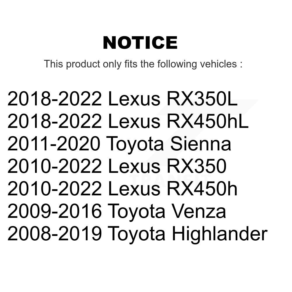 Rotule de Suspension inférieure avant gauche, pour Toyota Highlander Lexus Sienna RX350