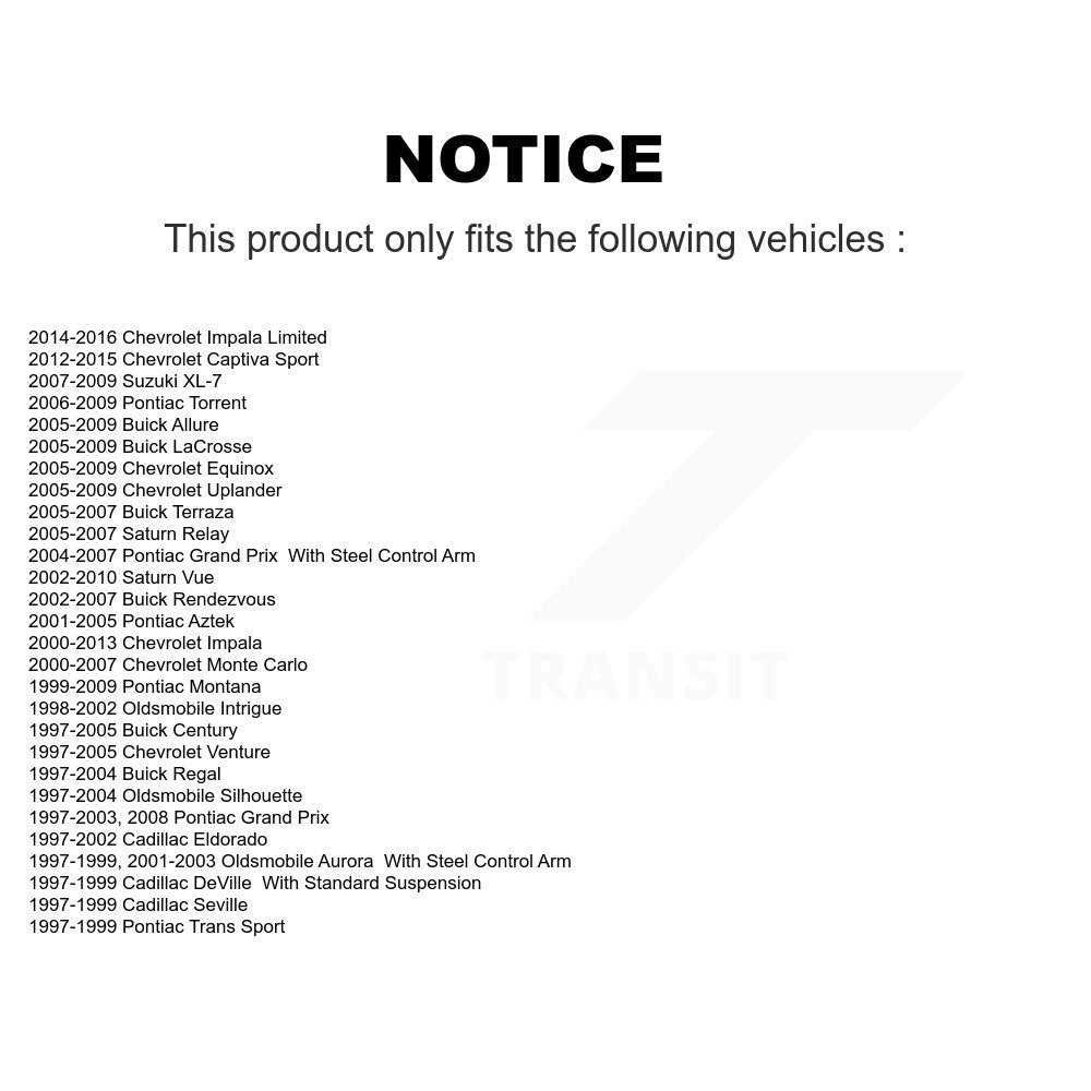 Rotule de Suspension inférieure avant, pour Chevrolet Pontiac Impala Buick Montana Vu
