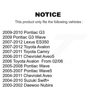 Kit de lien de barre stabilisatrice de Suspension pour Toyota Camry Chevrolet Lexus ES350 Aveo