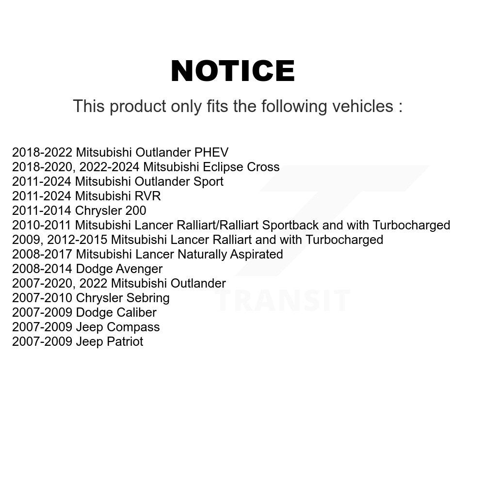 Kit de liaison de barre stabilisatrice de Suspension arrière, pour Mitsubishi Outlander RVR Lancer 200