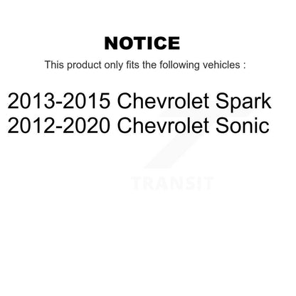 Kit de quincaillerie de jambe de force de Suspension avant pour Chevrolet Sonic Spark 73-902137