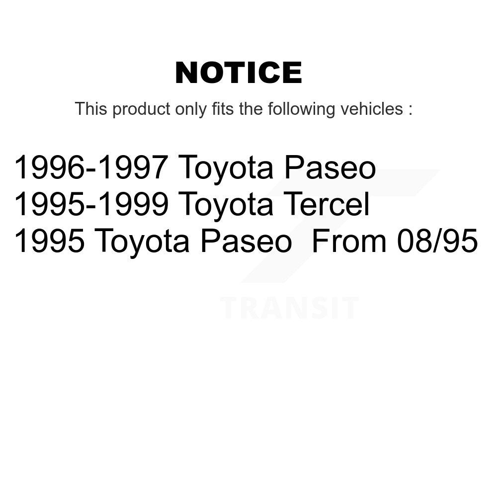 Kit de quincaillerie de jambe de force de Suspension arrière pour Toyota Tercel Paseo 73-902986