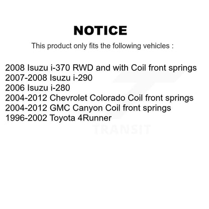 Support de jambe de force de Suspension avant, pour Chevrolet Colorado GMC Canyon Toyota 4Runner