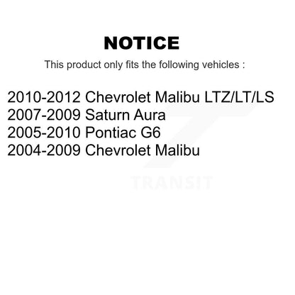 Kit de quincaillerie de jambe de force de Suspension avant gauche, pour Chevrolet Malibu Pontiac G6 Saturn
