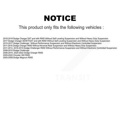 Kit de quincaillerie de jambe de force de Suspension avant, pour Dodge Chrysler 300 Charger Challenger