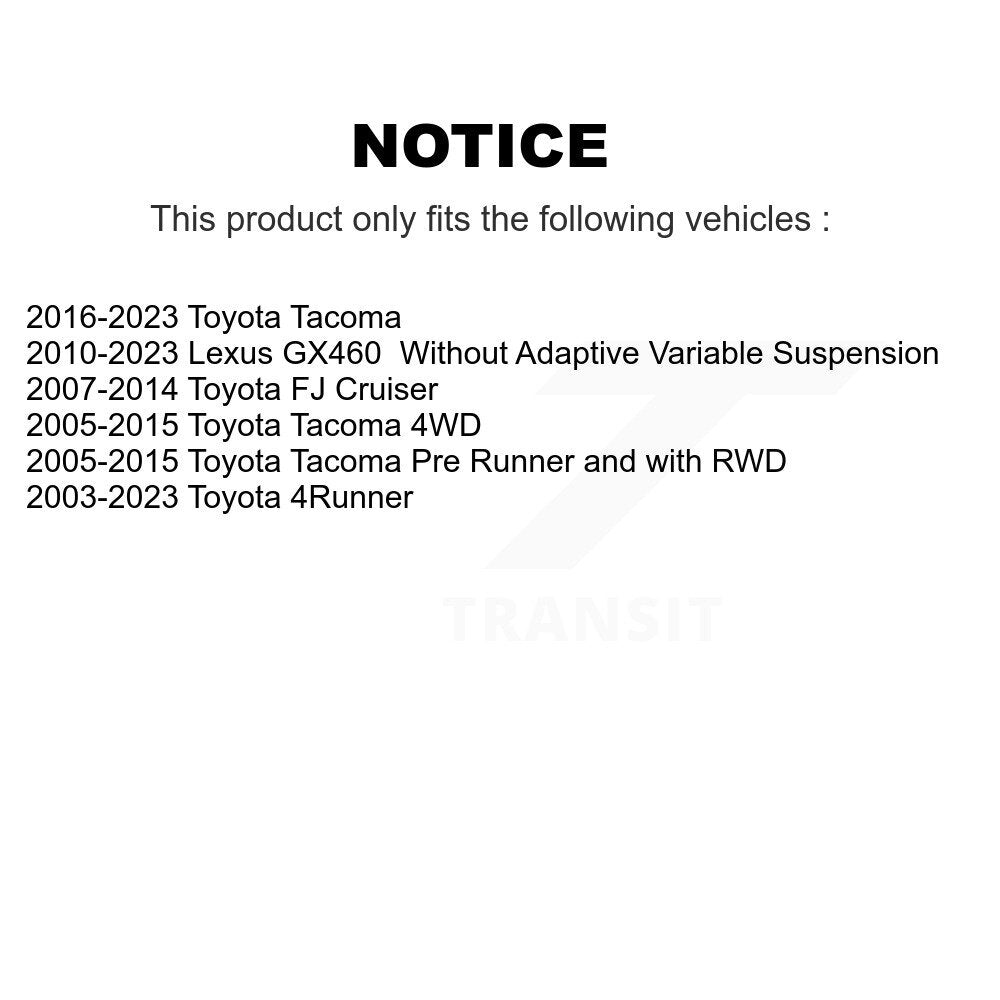 Support de jambe de force de Suspension avant, pour Toyota Tacoma 4Runner FJ Cruiser Lexus GX460