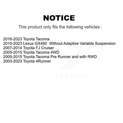 Support de jambe de force de Suspension avant, pour Toyota Tacoma 4Runner FJ Cruiser Lexus GX460
