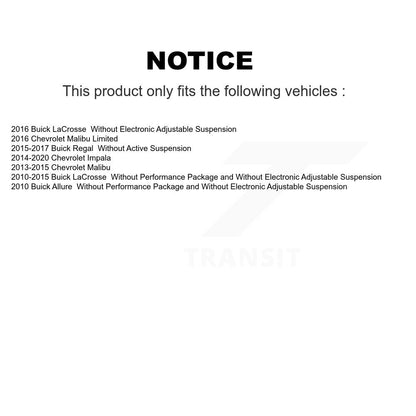 Support de jambe de force de Suspension avant, pour Chevrolet Malibu Impala Buick LaCrosse Limited