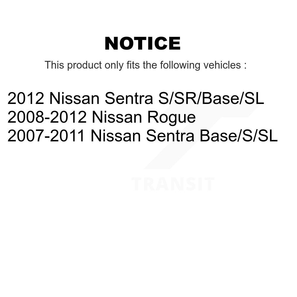 Kit de quincaillerie de jambe de suspension avant droite pour Nissan Rogue Sentra 73-908915