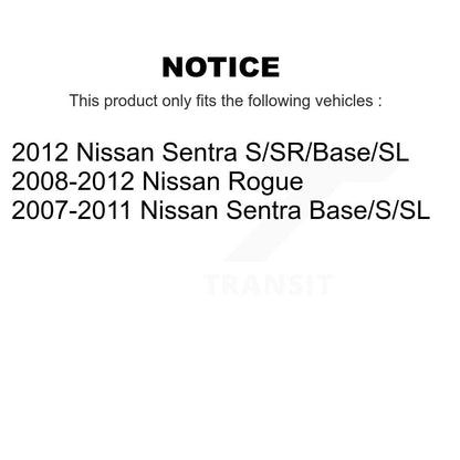 Kit de quincaillerie de jambe de suspension avant droite pour Nissan Rogue Sentra 73-908915