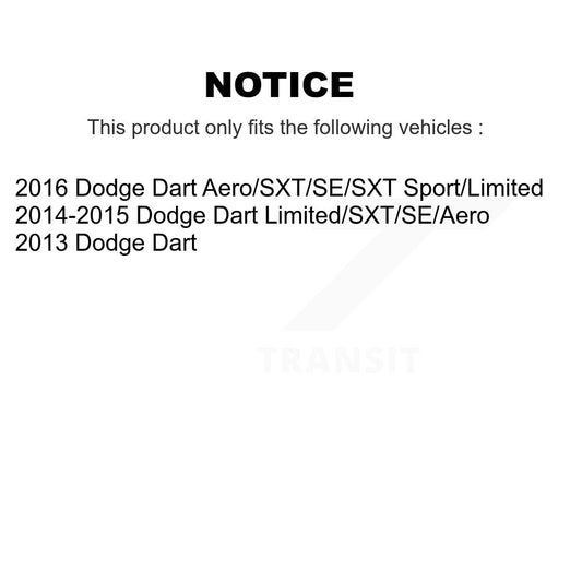 Kit de quincaillerie de jambe de suspension avant droite pour Dodge Dart 73-909986