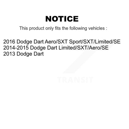 Kit de quincaillerie de jambe de suspension avant gauche pour Dodge Dart 73-909987