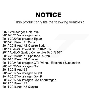 Suspension avant Strut Mount pour Volkswagen Golf Tiguan Jetta GTI Audi A3 R S3