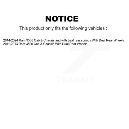Absorbeur de choc arrière pour Ram 3500 avec roues doubles 78-34816