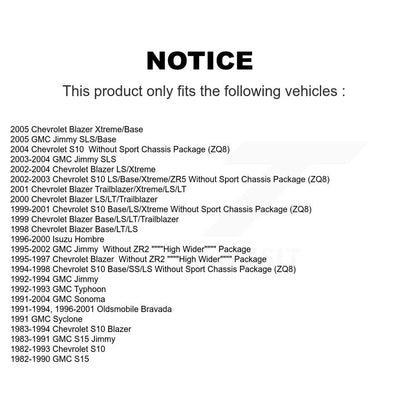 Amortisseur arrière pour Chevrolet GMC S10 Blazer Jimmy Sonoma S15 Isuzu Hombre