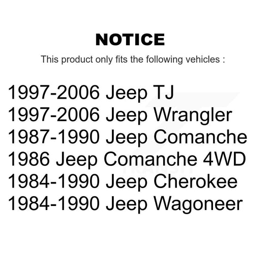 Amortisseur avant pour Jeep Wrangler Cherokee Comanche Wagoneer TJ 78-37026