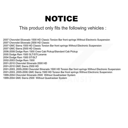 Amortisseur arrière pour GMC Chevrolet Dodge Ram 1500 Sierra 2500 HD Silverado