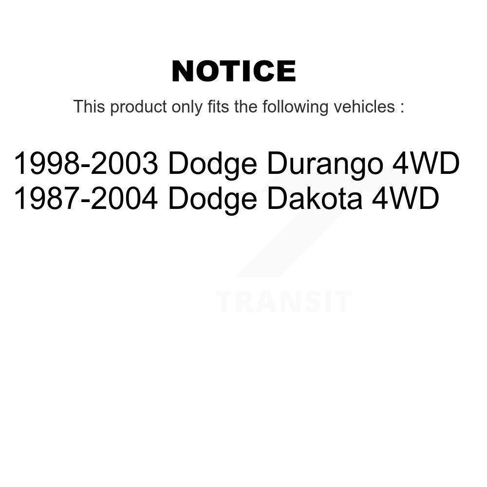 Amortisseur avant pour Dodge Dakota Durango 4WD 78-37220